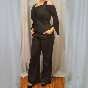 WHBM pinstripe vest & slacks